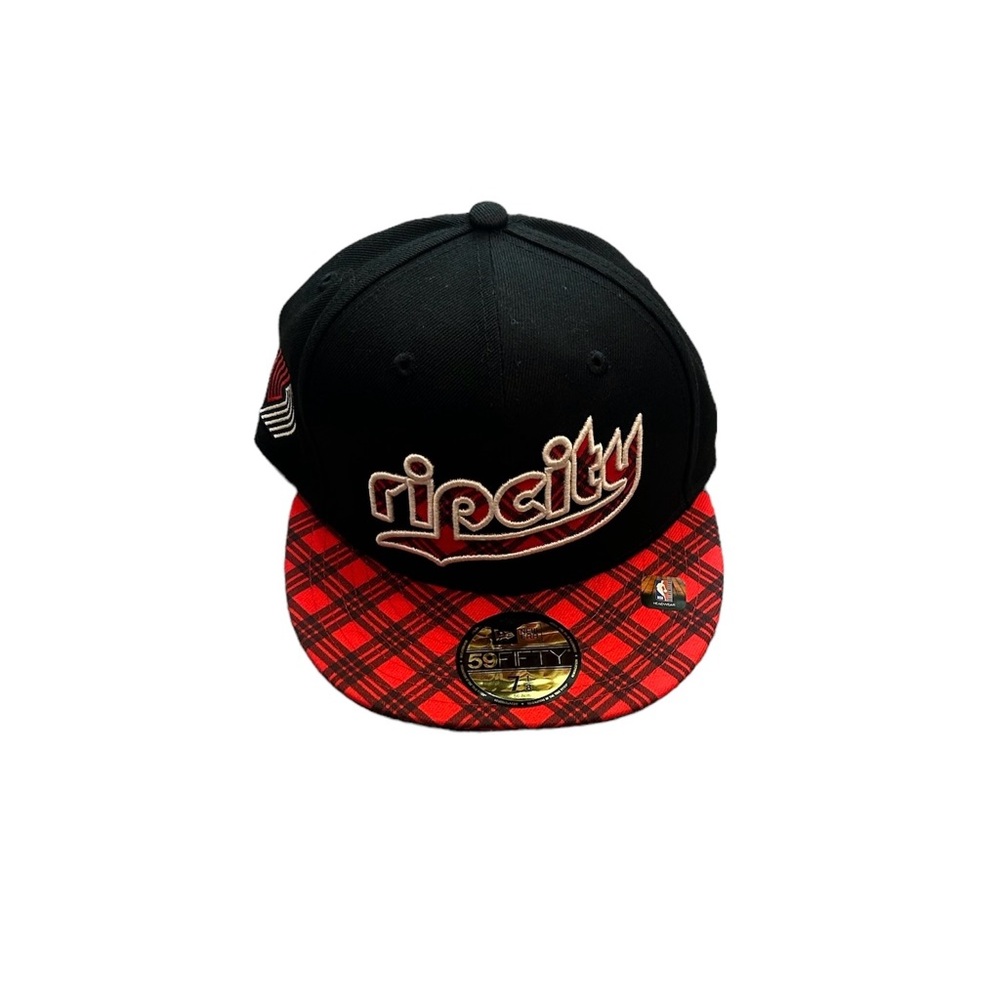 Portland Trail Blazers New Era City Edition Fitted Hat Cap Size 7 1/8
